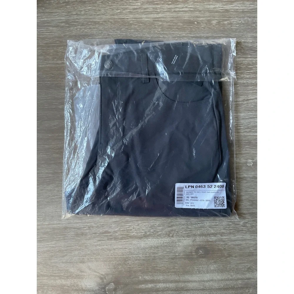 Fabletics Mens The Don 5 Pocket Pant Onyx Black Size 32x32‎ New With Tags